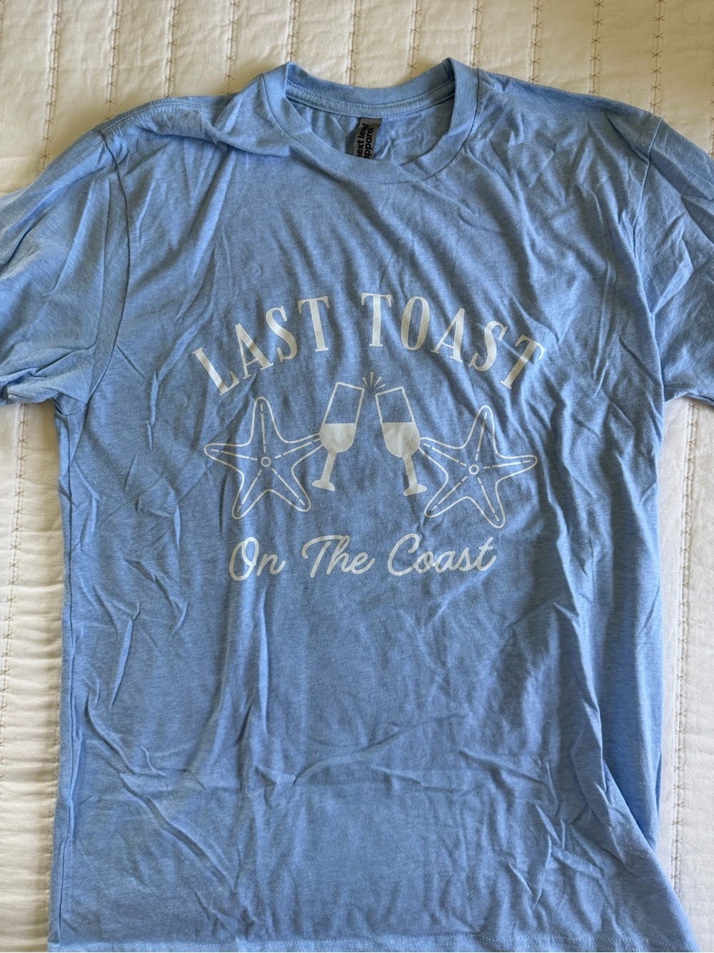 Next Level Apparel Light Blue Crewneck Tee